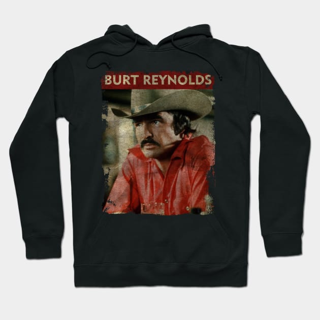 TEXTURE ART- Burt Reynolds - RETRO STYLE 3 Hoodie by ZiziVintage